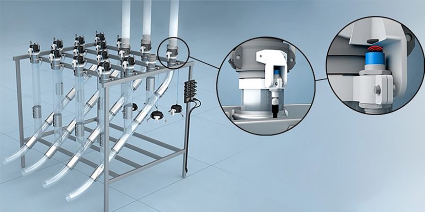 RFID technology with IO-Link connectivity eliminates hose-coupling errors in fluidized pneumatic-transport systems